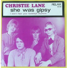 CHRISTIE LANE She Was Gipsy / I Won't Hear Your Footsteps Anymore (Relax 45.130) Holland 1969 PS 45 (Nederbeat)